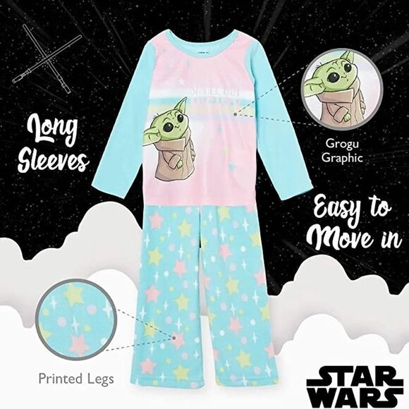 Star Wars Girls' 2-Piece Loose-Fit Pajamas Set - Picture 2 of 3